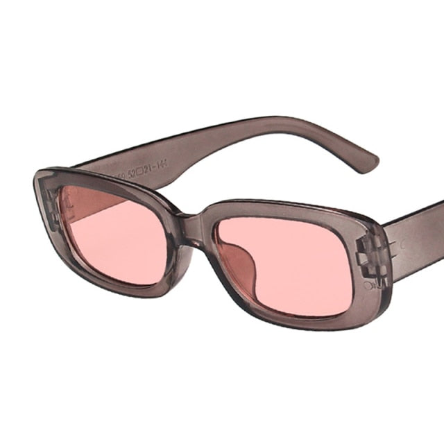 Women's Small Rectangular 'Sasha' Plastic Sunglasses