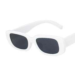 Women's Small Rectangular 'Sasha' Plastic Sunglasses