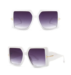 Women's Oversized Square 'Tiny Goblin' Plastic Sunglasses