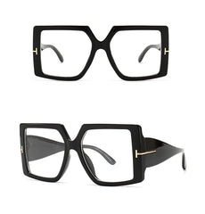 Women's Oversized Square 'Tiny Goblin' Plastic Sunglasses