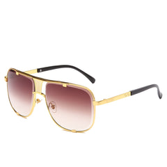 Unisex Aviator Square 'Alta' Metal Sunglasses