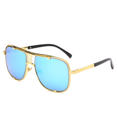 Unisex Aviator Square 'Alta' Metal Sunglasses