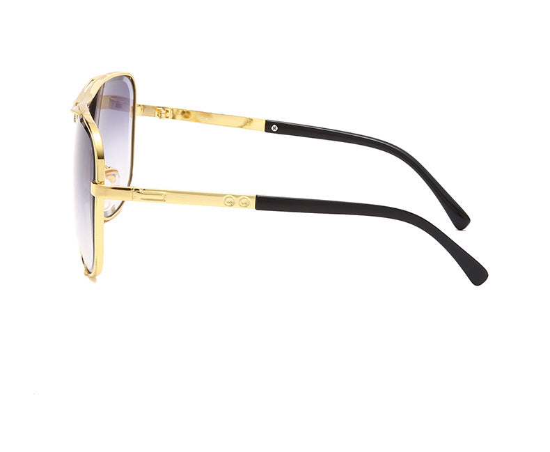 Unisex Aviator Square 'Alta' Metal Sunglasses