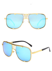 Unisex Aviator Square 'Alta' Metal Sunglasses