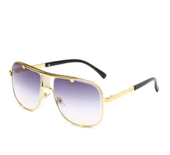 Unisex Aviator Square 'Alta' Metal Sunglasses