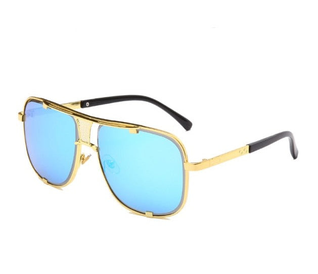 Unisex Aviator Square 'Alta' Metal Sunglasses
