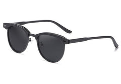 Men's Polarized Oval 'Rayne' Metal Sunglasses