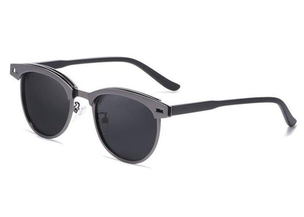 Men's Polarized Oval 'Rayne' Metal Sunglasses