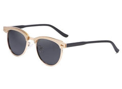 Men's Polarized Oval 'Rayne' Metal Sunglasses