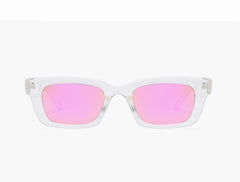 Women's Small Square Plastic 'Just G' Retro UV Sunglasses