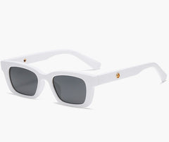 Women's Small Square Plastic 'Just G' Retro UV Sunglasses