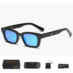 Women's Small Square Plastic 'Just G' Retro UV Sunglasses