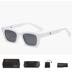 Women's Small Square Plastic 'Just G' Retro UV Sunglasses