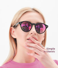 Women's Round 'So Fab' Plastic Sunglasses