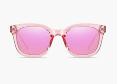 Women's Lightweight Square 'Shannon' Plastic Metal Sunglasses