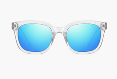 Women's Lightweight Square 'Shannon' Plastic Metal Sunglasses