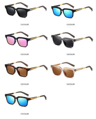 Unisex Vintage Polarized Square 'Teri' Plastic Sunglasses