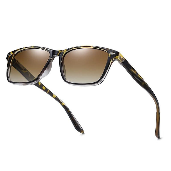 Women's Vintage Polarized Square 'Fly Hight 128' Plastic Sunglasses