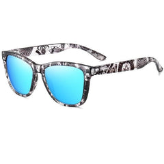 Women's Polarized Mirror Square 'Funky' Plastic Sunglasses