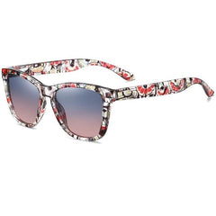 Women's Polarized Mirror Square 'Funky' Plastic Sunglasses