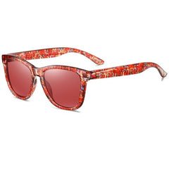 Women's Polarized Mirror Square 'Funky' Plastic Sunglasses