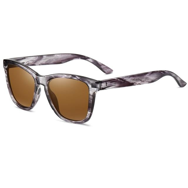 Women's Polarized Mirror Square 'Funky' Plastic Sunglasses