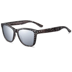 Women's Polarized Mirror Square 'Funky' Plastic Sunglasses