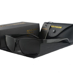 Men's Sports Square 'Steep' Metal Sunglasses