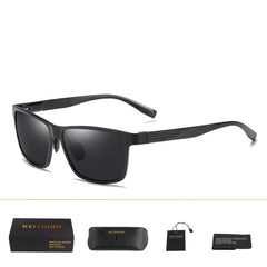 Men's Sports Square 'Steep' Metal Sunglasses