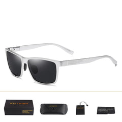 Men's Sports Square 'Steep' Metal Sunglasses