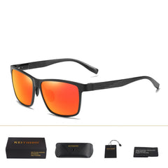 Men's Sports Square 'Steep' Metal Sunglasses