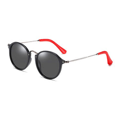 Women's Classic Round 'Traveller' Plastic Polarized Sunglasses