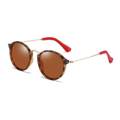 Women's Classic Round 'Traveller' Plastic Polarized Sunglasses