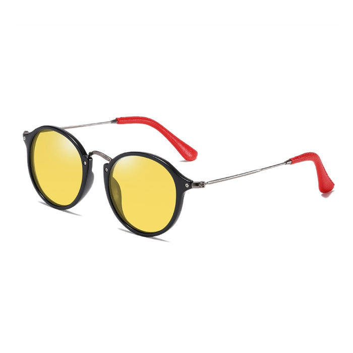 Women's Classic Round 'Traveller' Plastic Polarized Sunglasses