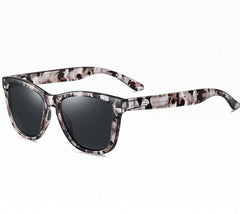 Women's Polarized Mirror Square 'Funky' Plastic Sunglasses