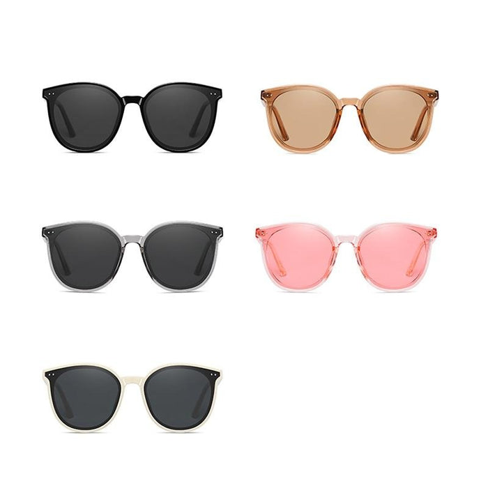 Women's Oversized Polarized Oval 'Chic' Plastic Sunglasses