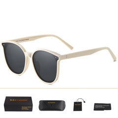 Women's Oversized Polarized Oval 'Chic' Plastic Sunglasses