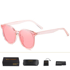 Women's Oversized Polarized Oval 'Chic' Plastic Sunglasses