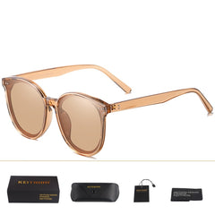 Women's Oversized Polarized Oval 'Chic' Plastic Sunglasses