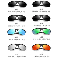 Men's Sport Polarized Oval 'Jolt' Plastic Sunglasses