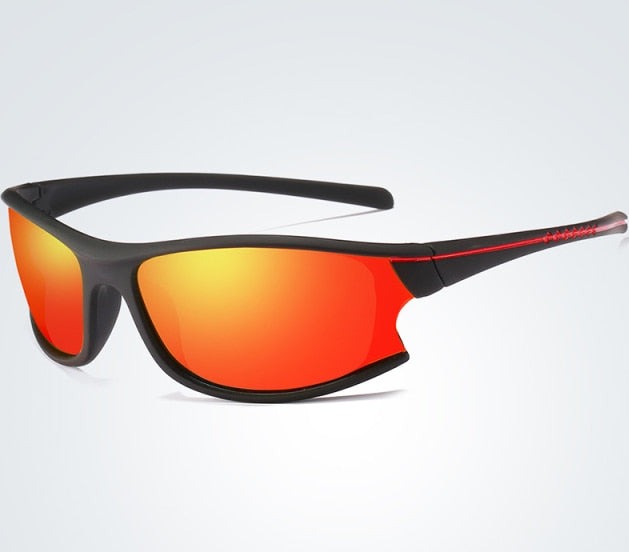 Men's Sport Polarized Oval 'Jolt' Plastic Sunglasses
