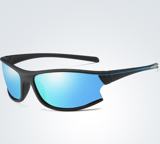Men's Sport Polarized Oval 'Jolt' Plastic Sunglasses