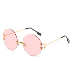 Unisex Rimless Round 'Sabina Sexy' Metal Sunglasses