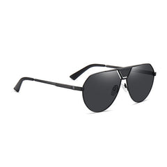 Men's Polarized Aviator Round 'Jules' Metal Sunglasses