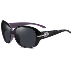 Women's Oversize Butterfly 'Shae' Polarized Plastic Sunglasses