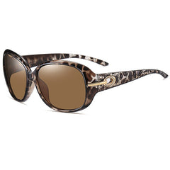 Women's Oversize Butterfly 'Shae' Polarized Plastic Sunglasses