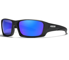 Men's Sports Rectangular  'Jiggy' Plastic Polarized Sunglasses