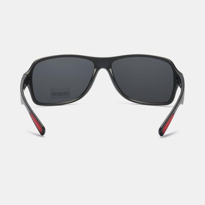Men's Oversized Polarized Sports 'Parker' Plastic Sunglasses