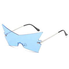 Women's Oversized Cat's Eye 'Ninja Kiki' Metal Sunglasses