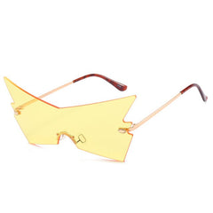 Women's Oversized Cat's Eye 'Ninja Kiki' Metal Sunglasses